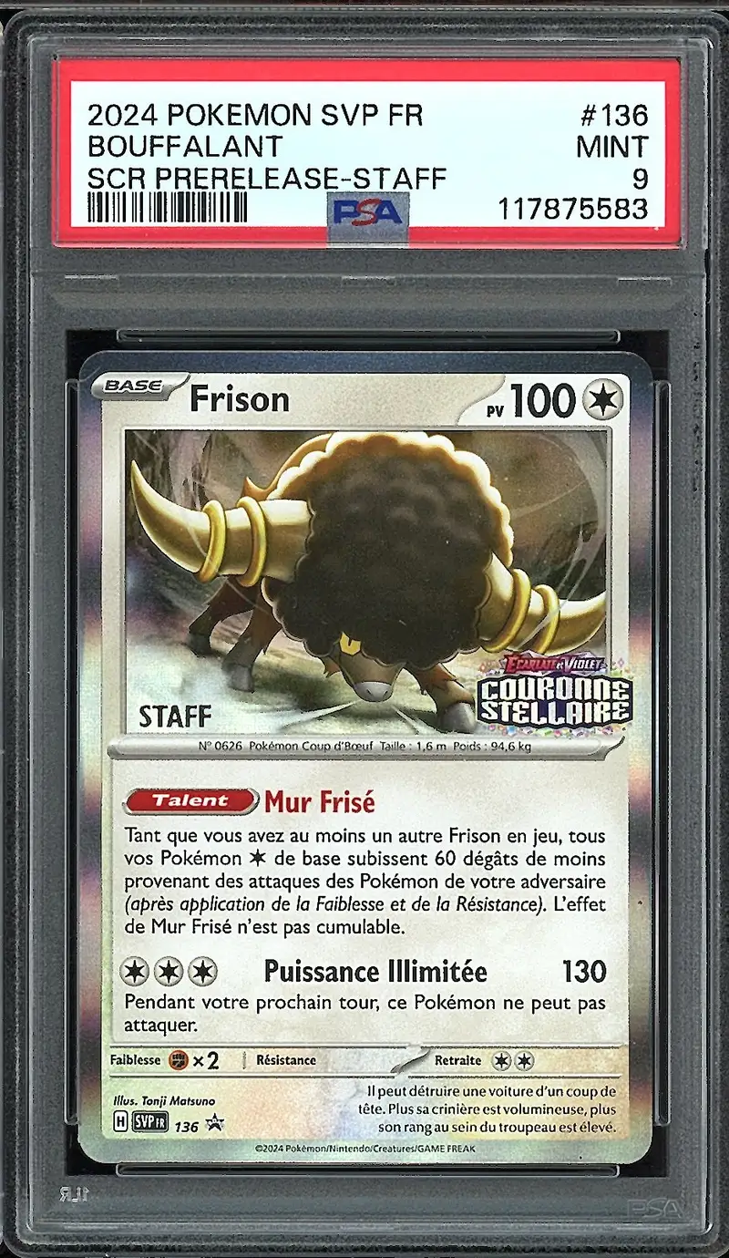 PSA 9 Frison Holo Prerelease Staff