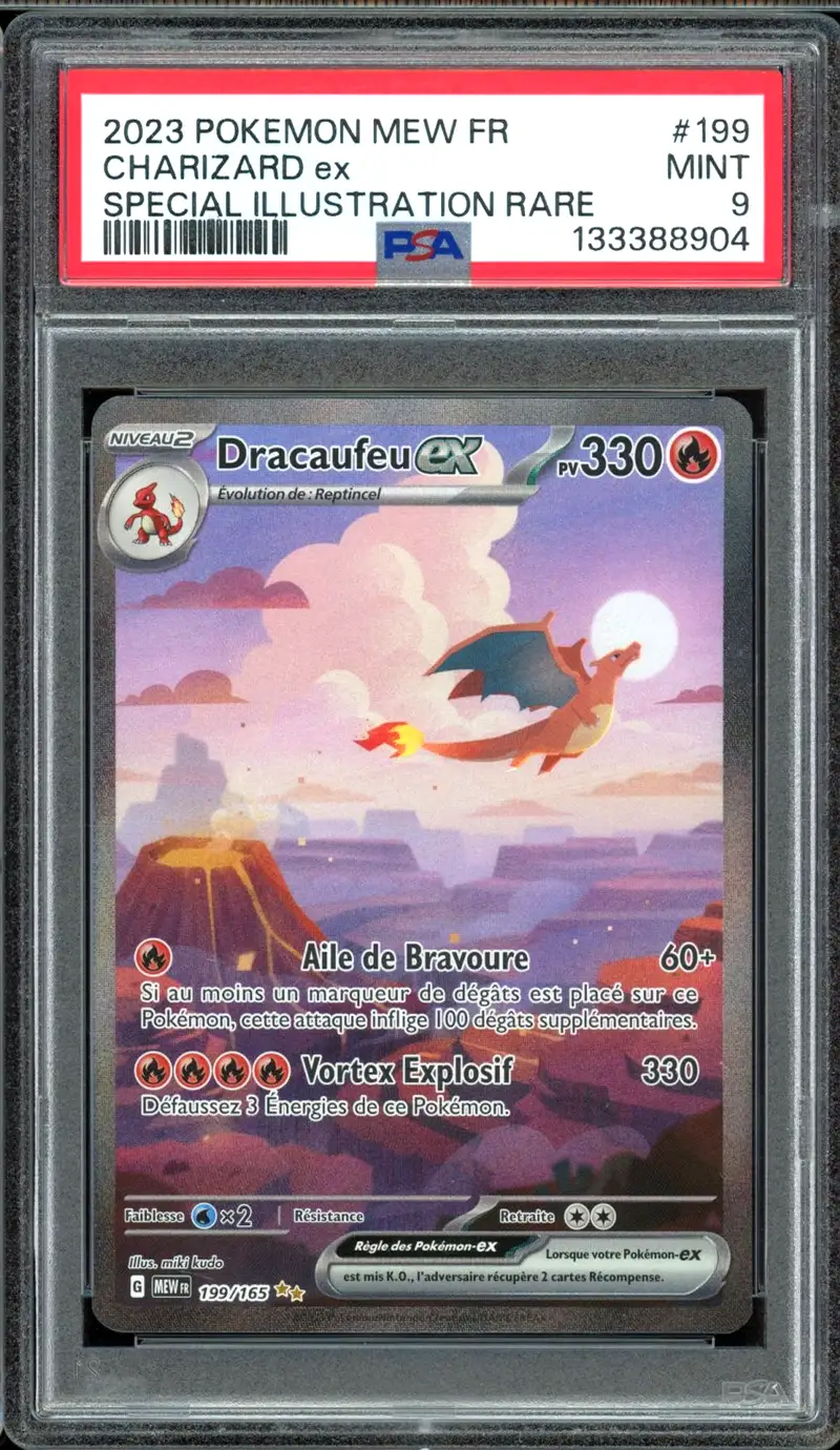 PSA 9 Dracaufeu Ex