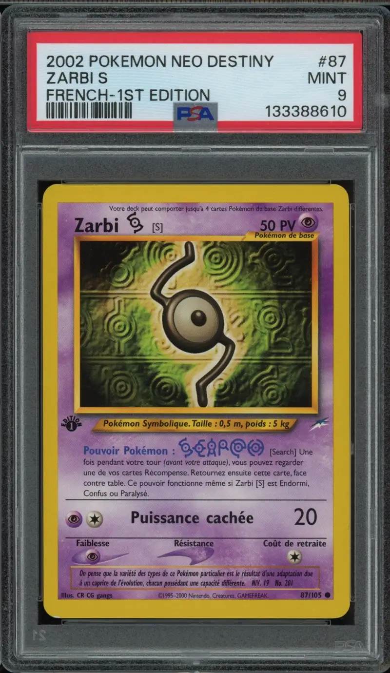 PSA 9 Zarbi S