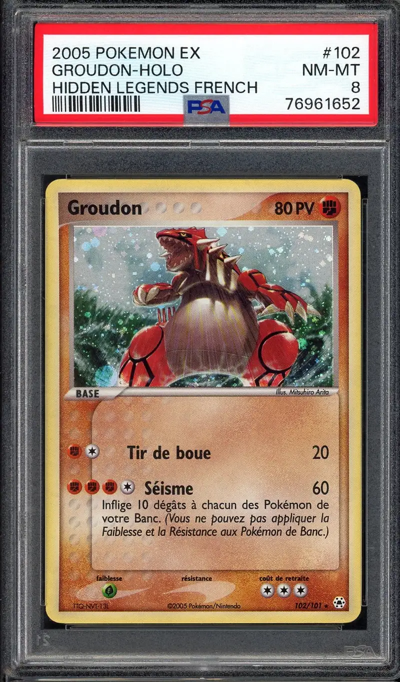 PSA 8 Groudon Holo