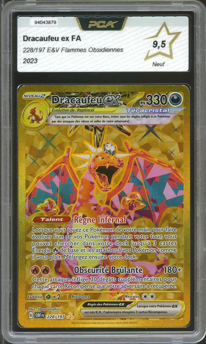 PCA 9.5 Dracaufeu Ex Gold