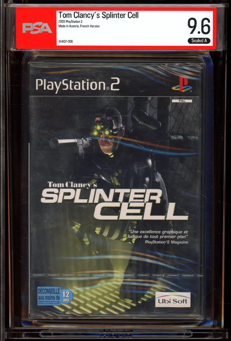 PSA 9.6 Jeu PlayStation 2 Tom Clancy's Splinter Cell