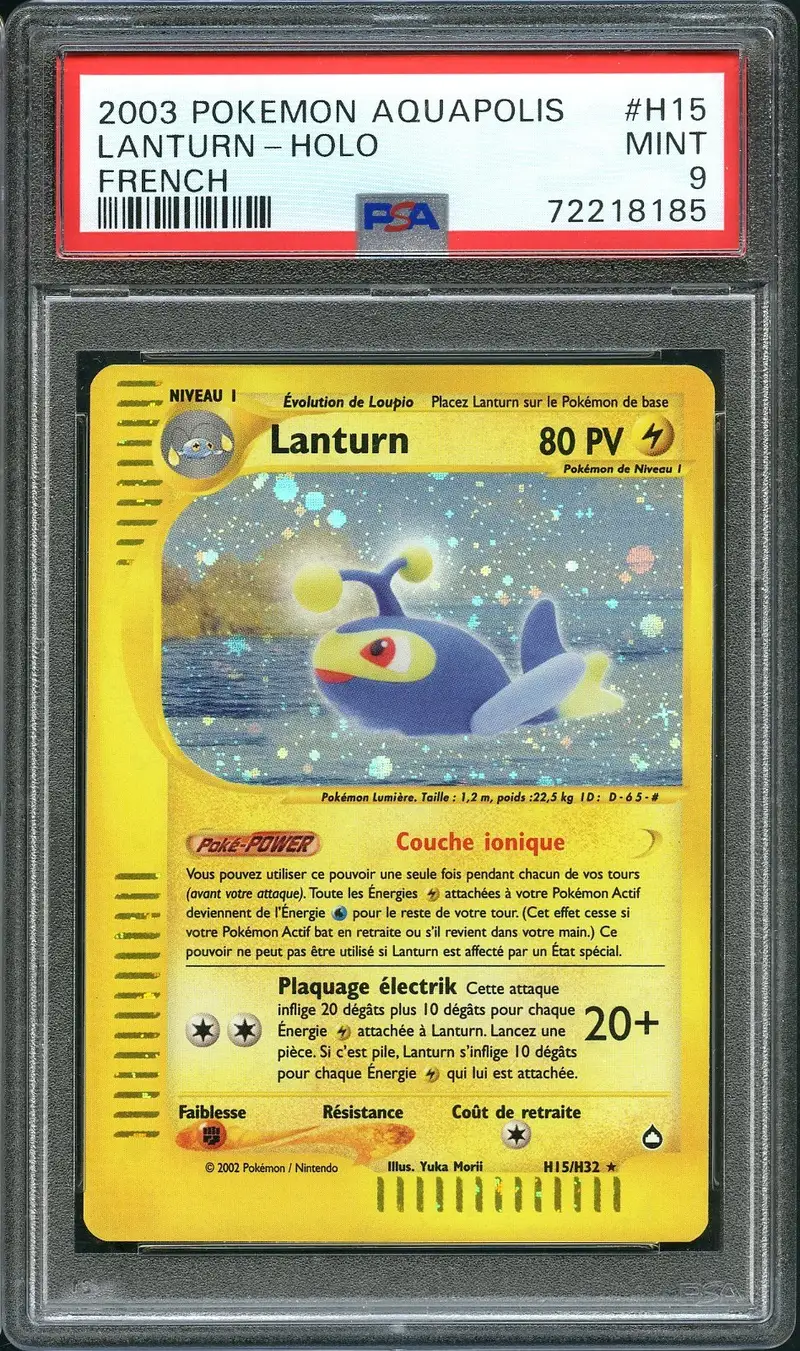 PSA 9 Lanturn Holo