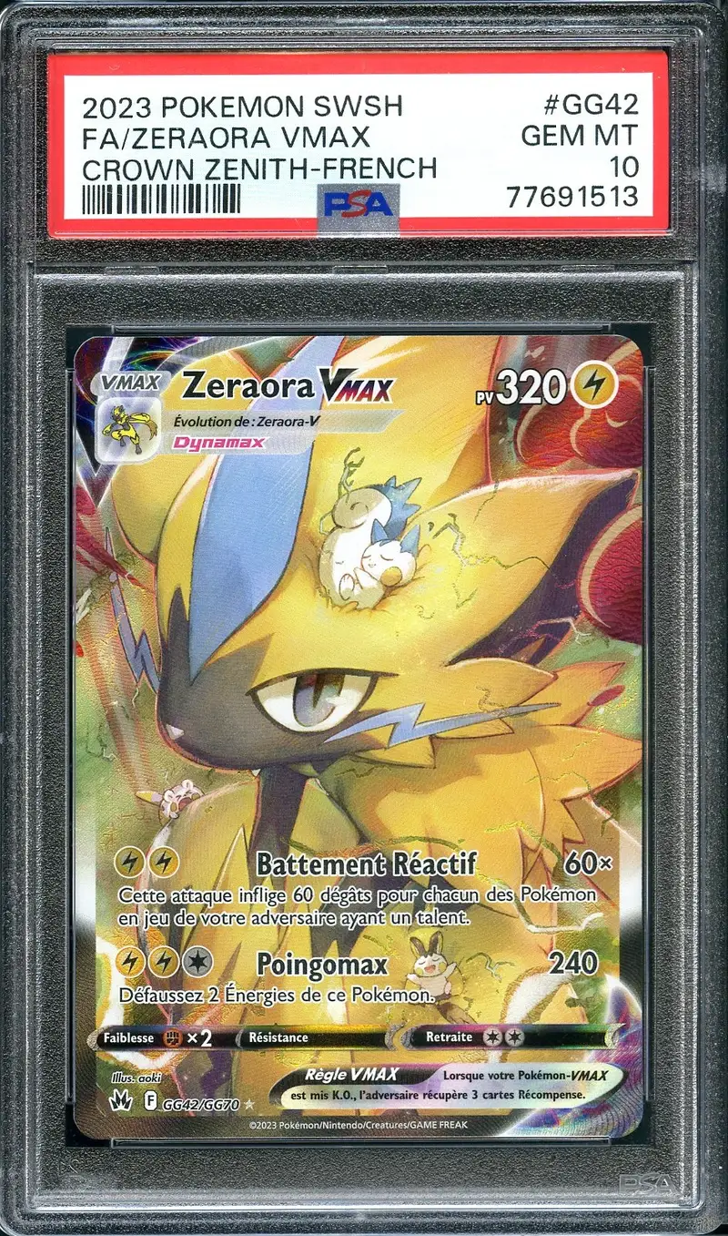 PSA 10 Zeraora VMax