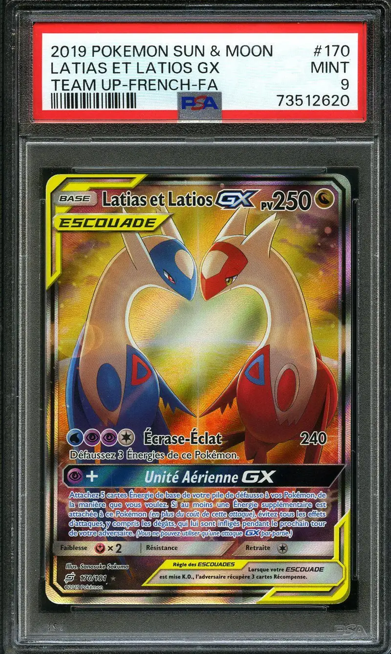 PSA 9 Latias et Latios Gx