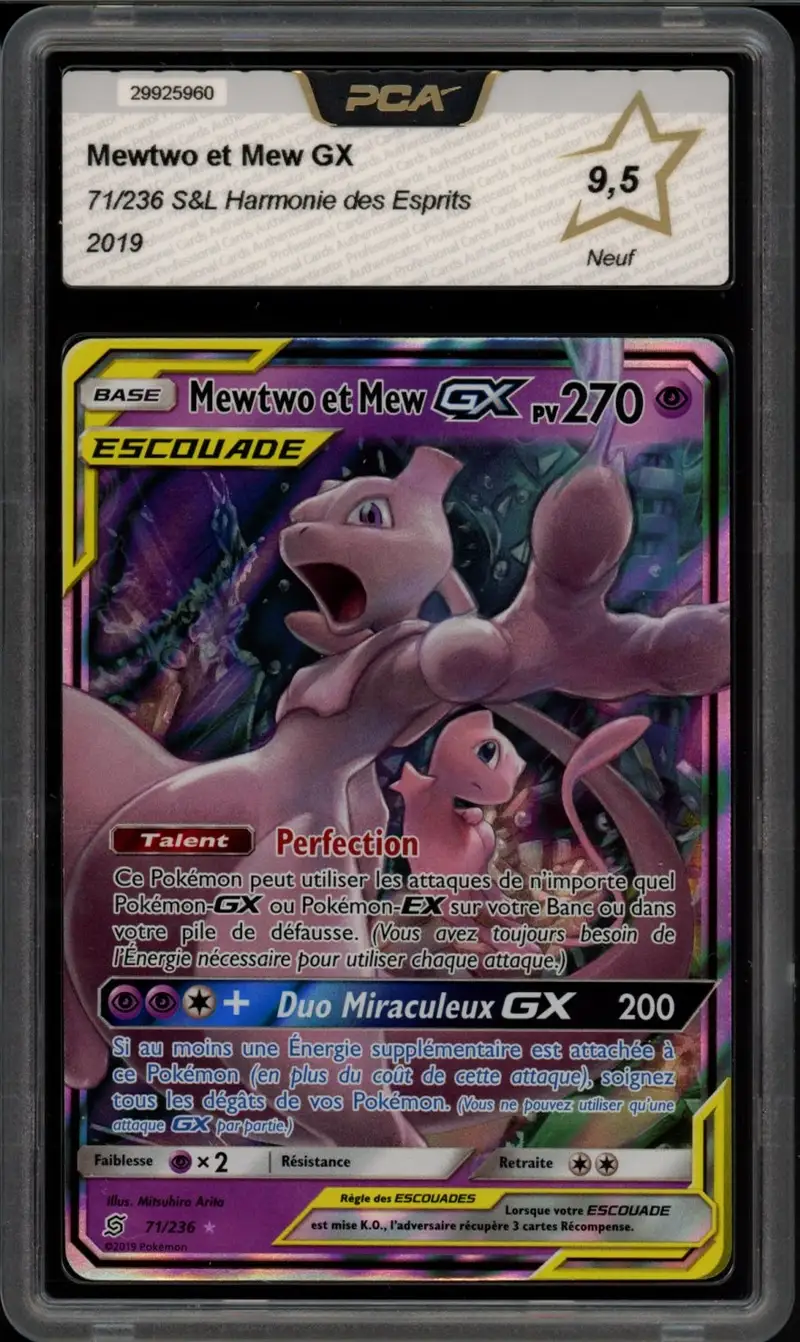 PCA 9.5 Mewtwo et Mew Gx