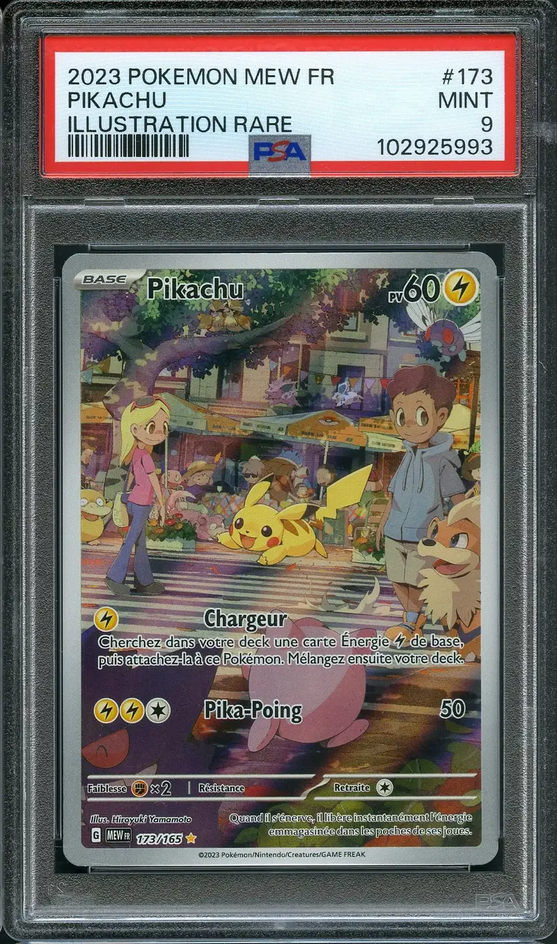 PSA 9 Pikachu
