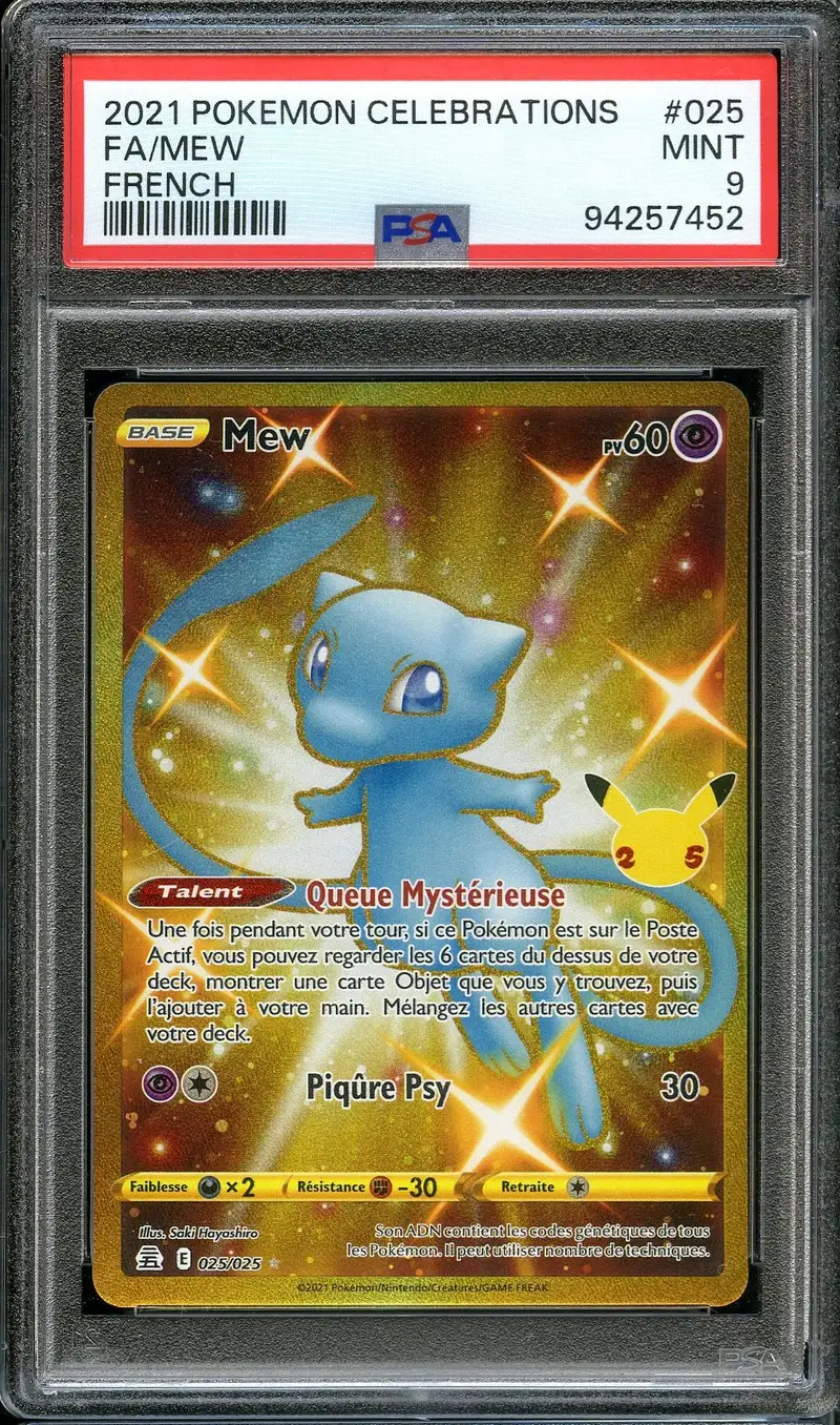 PSA 9 Mew Gold