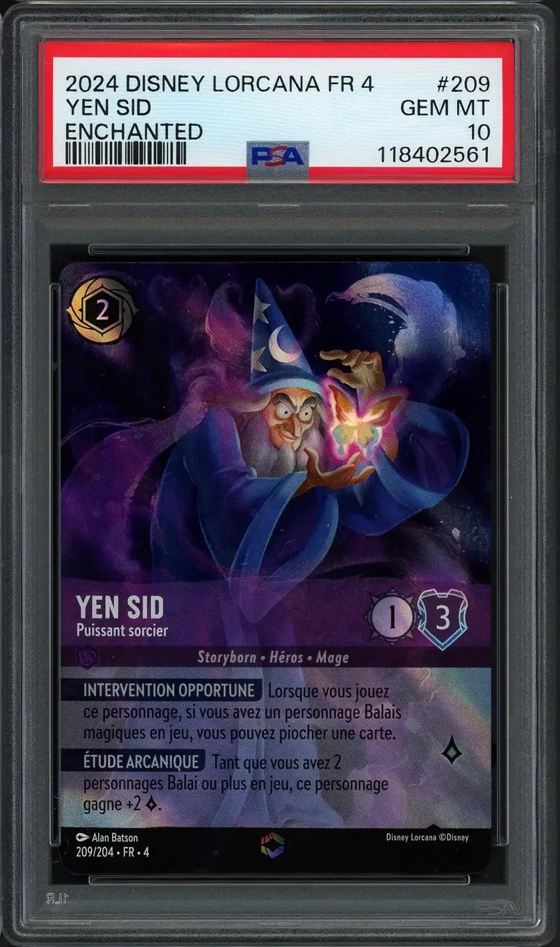 PSA 10 Yen Sid Enchantée