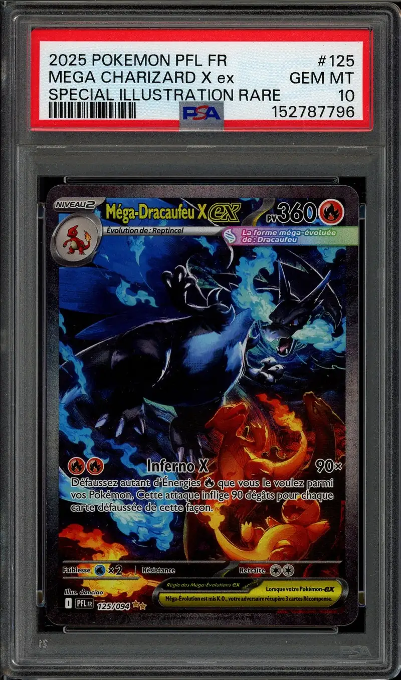 PSA 10 Méga-Dracaufeu X Ex