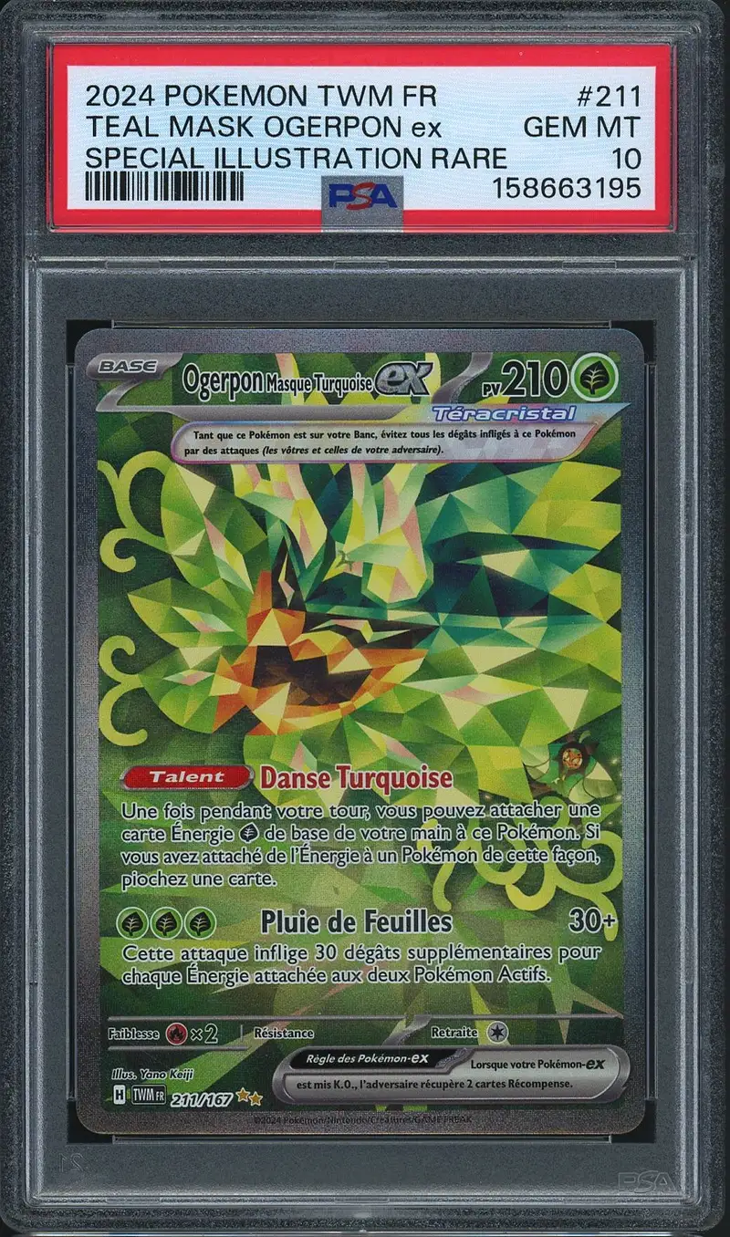 PSA 10 Ogerpon Masque Turquoise Ex