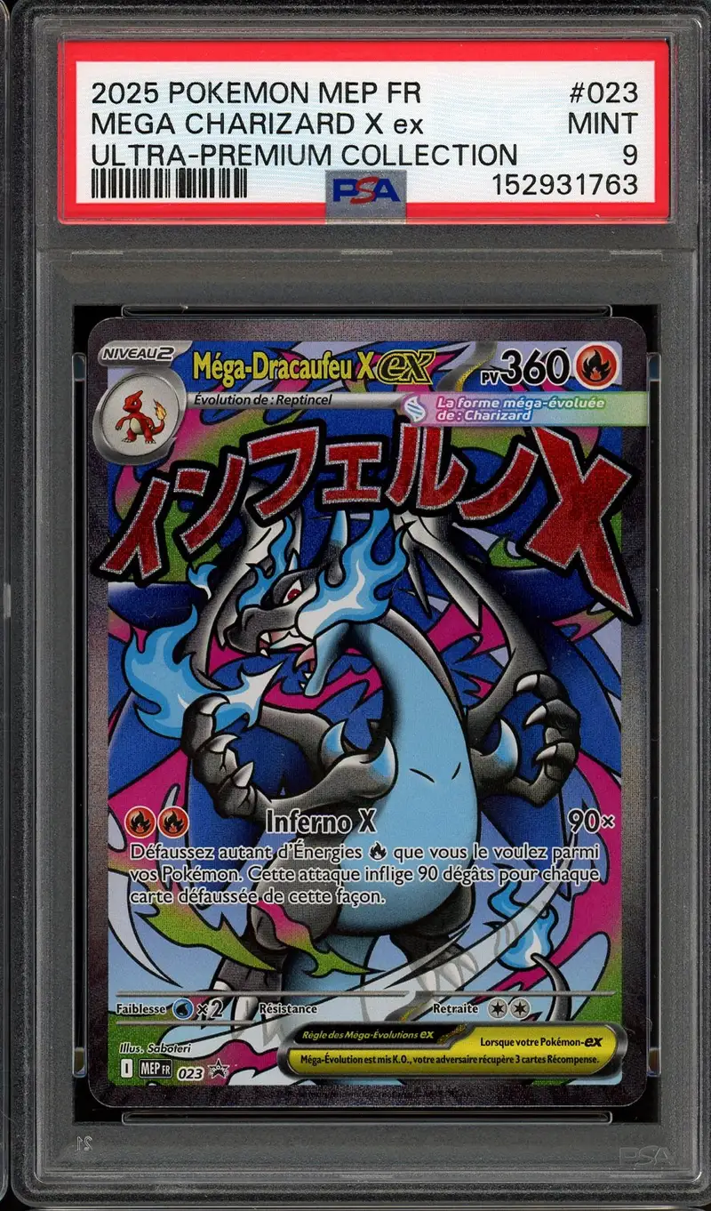 PSA 9 Méga-Dracaufeu X Ex