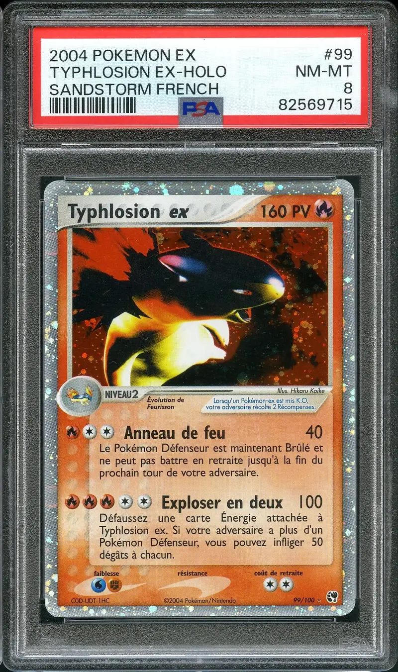 PSA 8 Typhlosion Ex