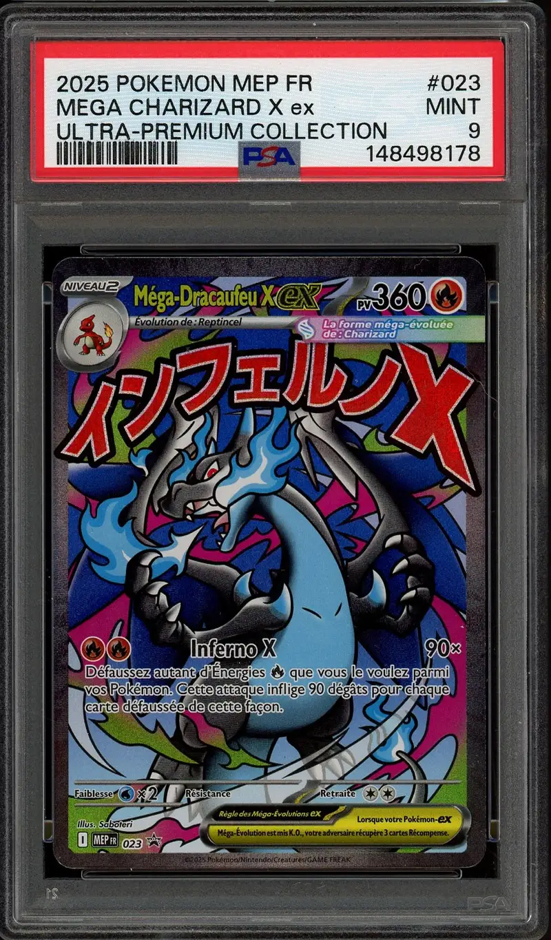 PSA 9 Méga-Dracaufeu X Ex