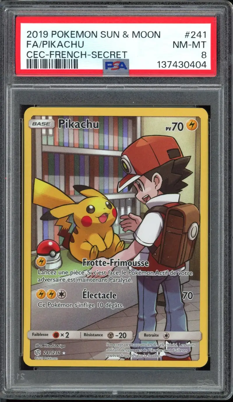 PSA 8 Pikachu
