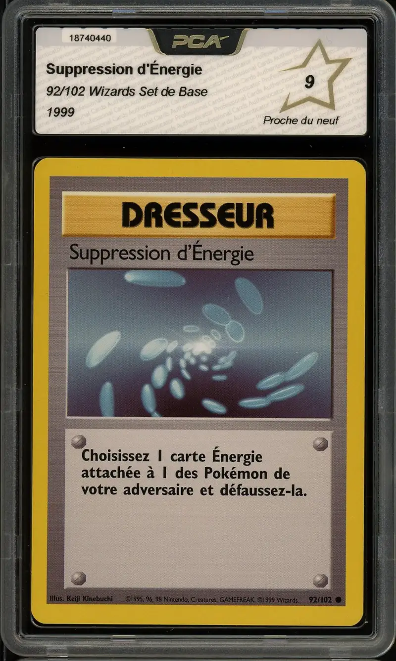 PCA 9 Suppression d'Energie