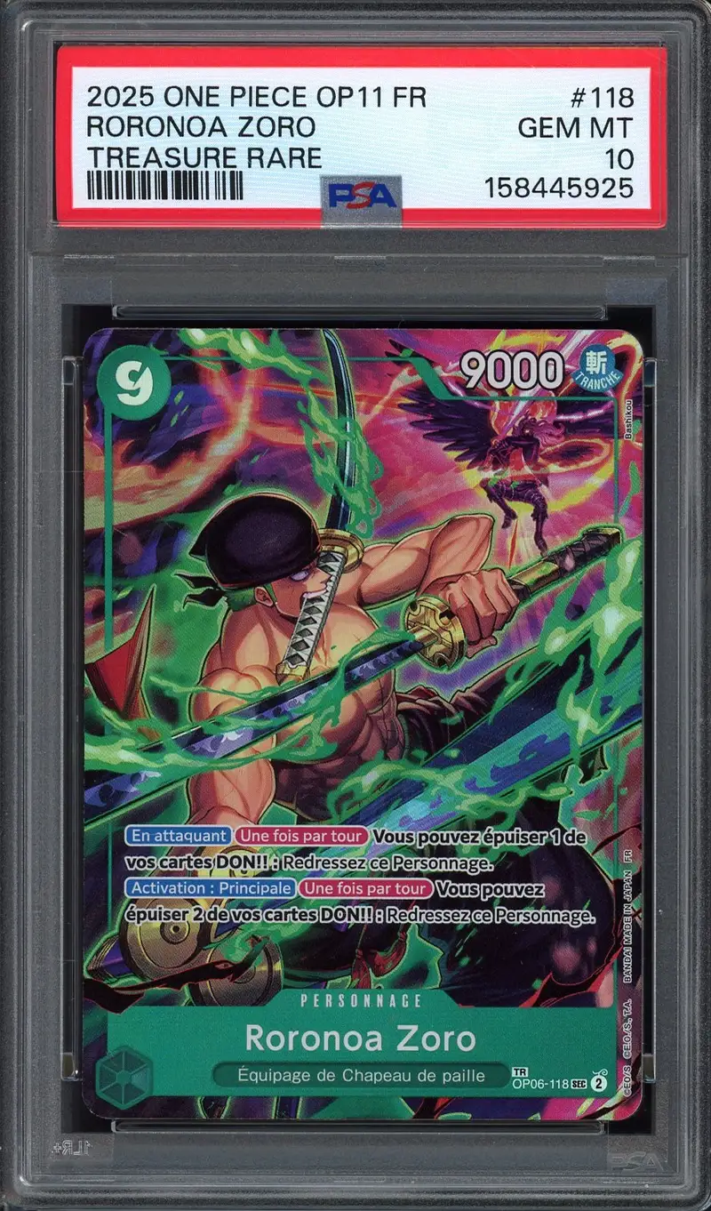 PSA 10 Roronoa Zoro