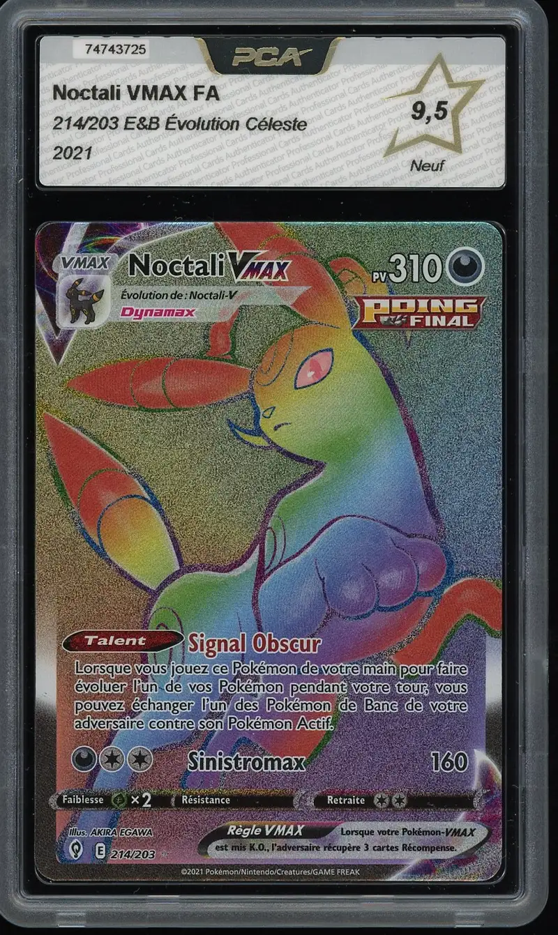 PCA 9.5 Noctali VMax Rainbow