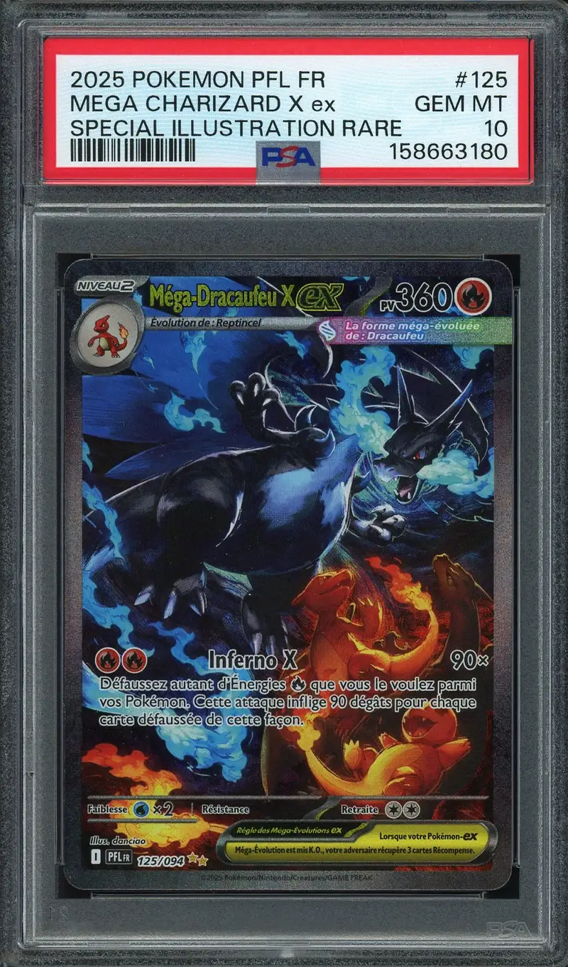 PSA 10 Méga-Dracaufeu X Ex