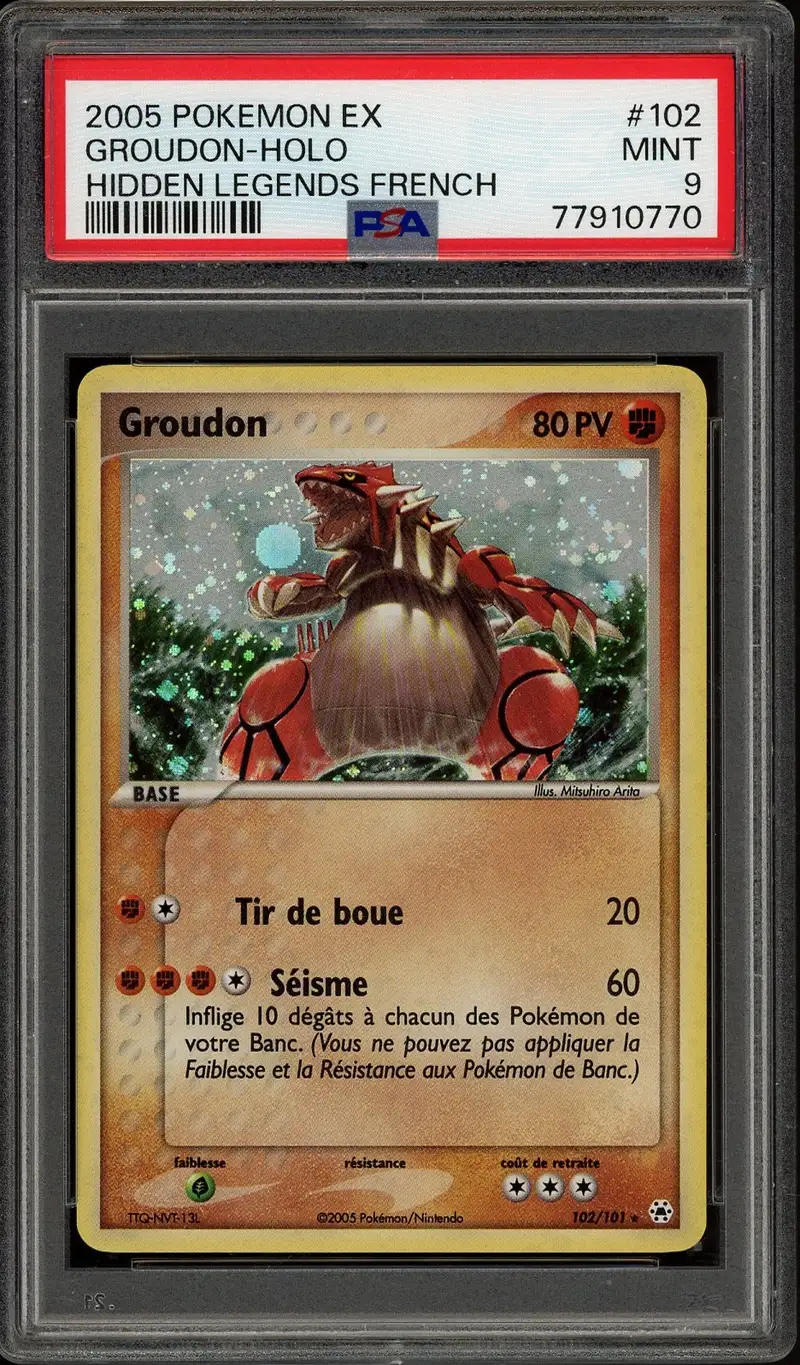 PSA 9 Groudon Holo