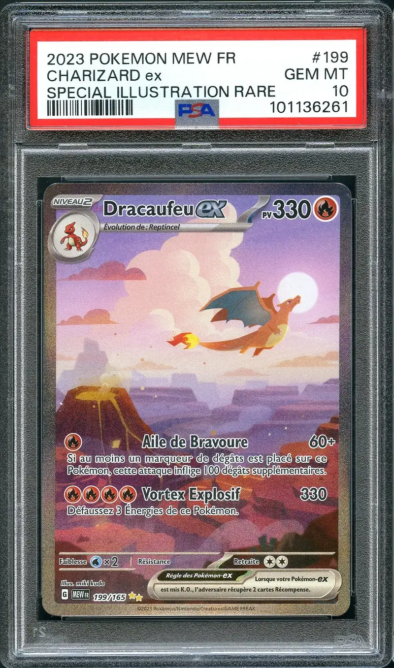 PSA 10 Dracaufeu Ex