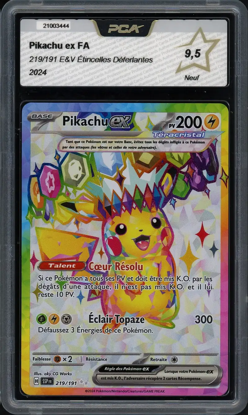 PCA 9.5 Pikachu Ex
