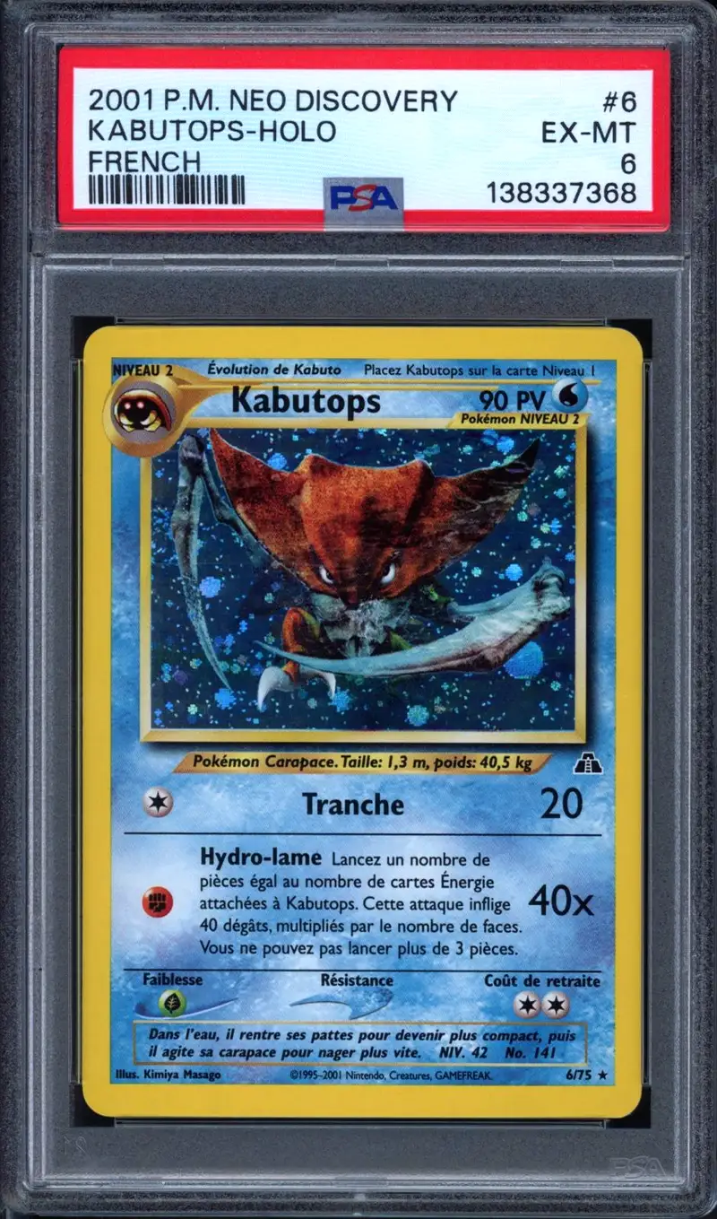 PSA 6 Kabutops Holo