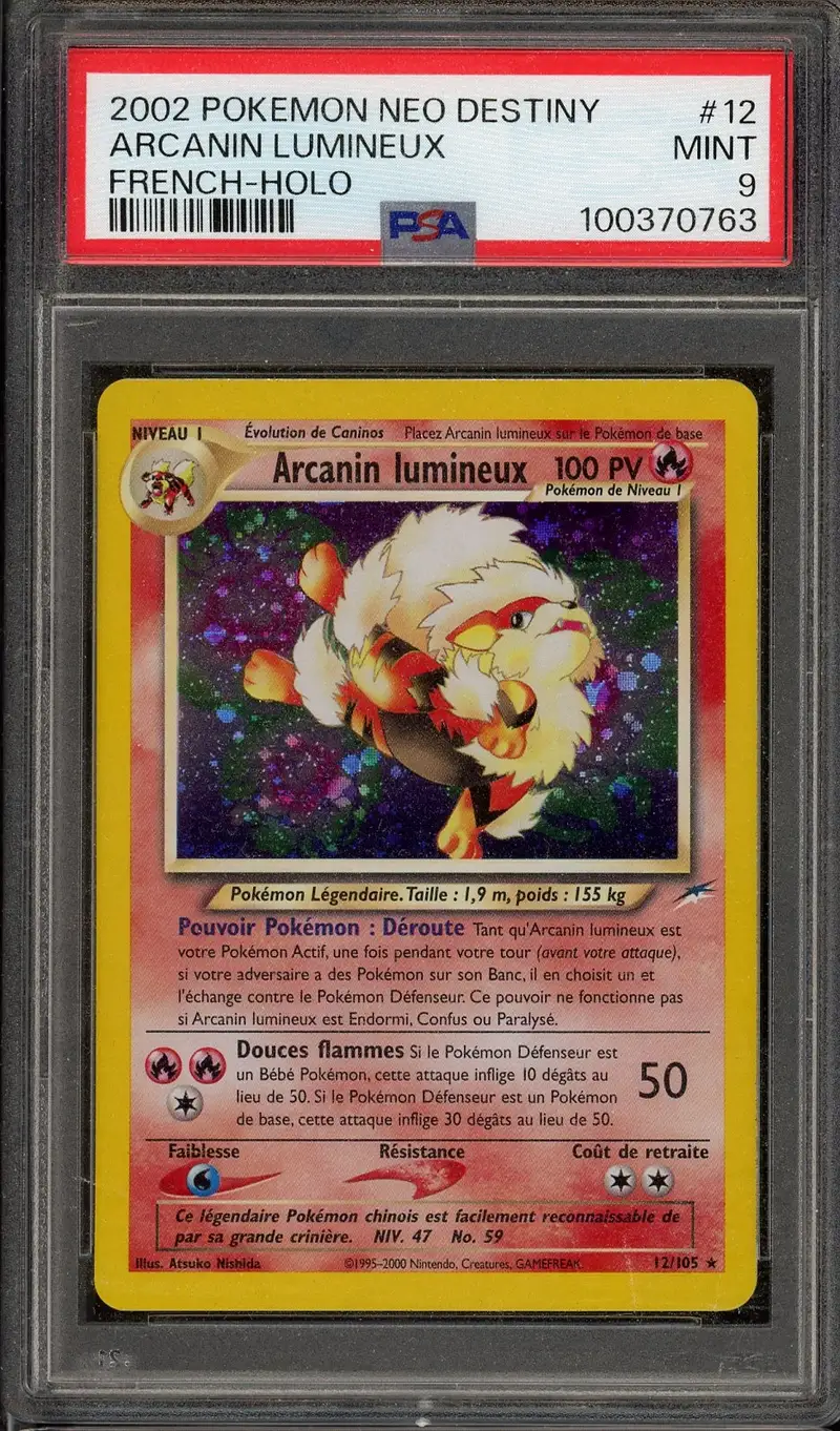 PSA 9 Arcanin Lumineux Holo
