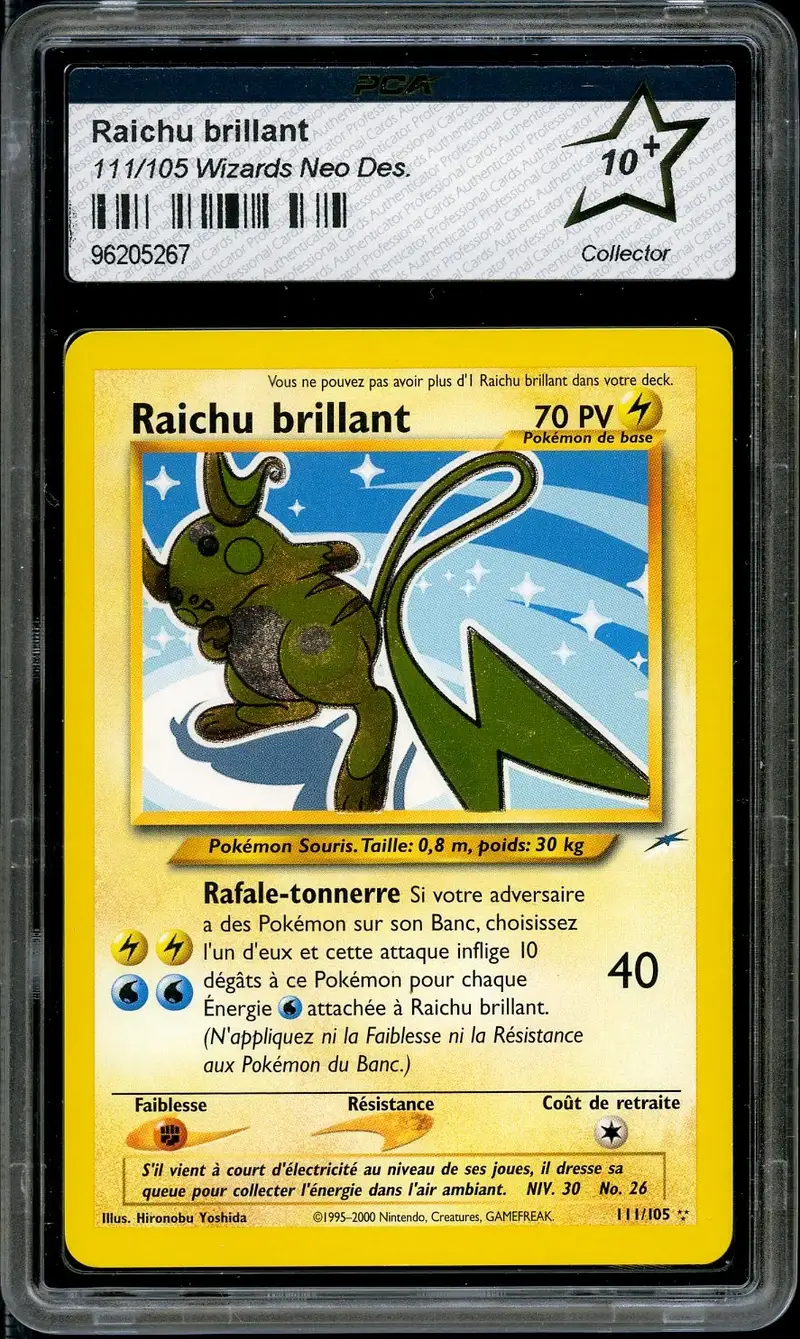 PCA 10+ Raichu Brillant Holo