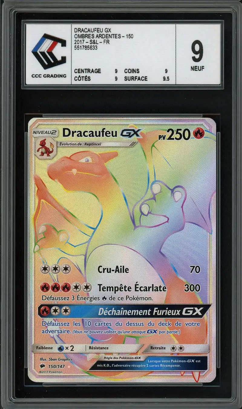 CCC 9 Dracaufeu Gx Rainbow