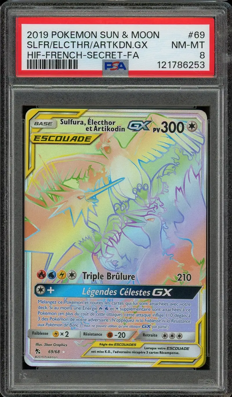 PSA 8 Sulfura, Électhor et Artikodin Gx Rainbow