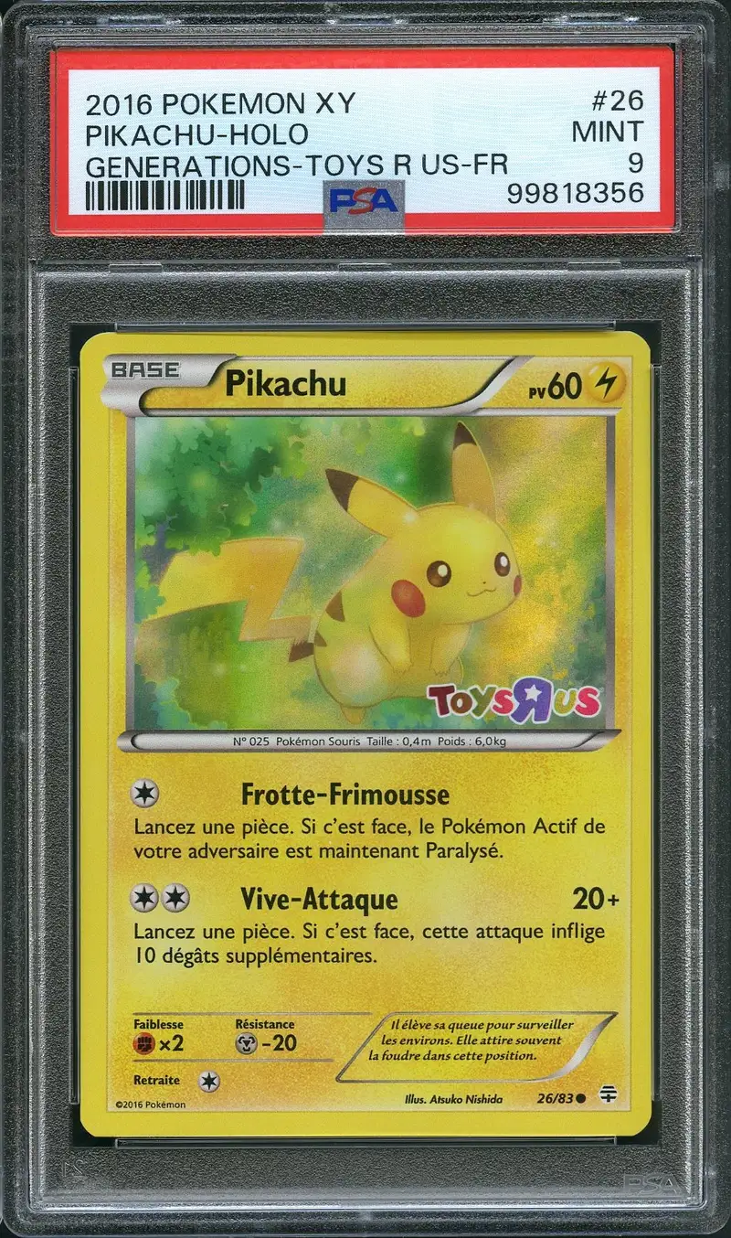 PSA 9 Pikachu Holo