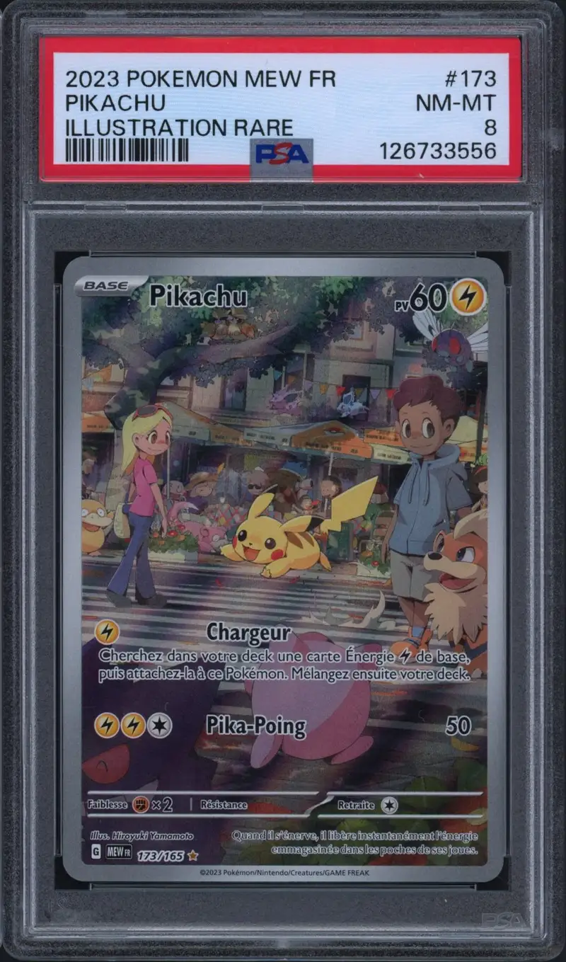 PSA 8 Pikachu