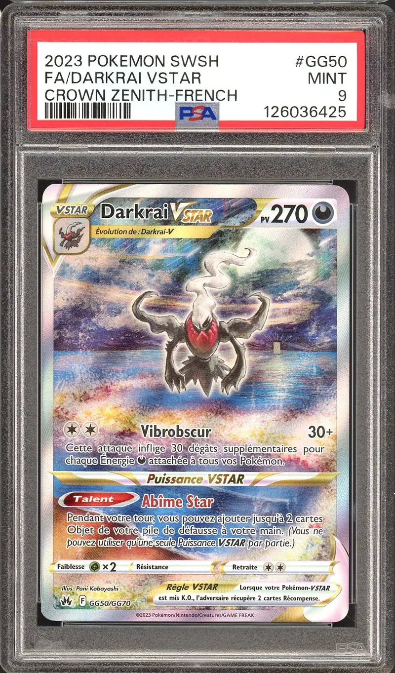 PSA 9 Darkrai VStar