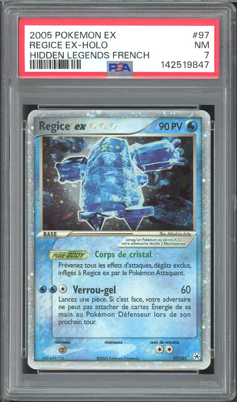 PSA 7 Regice Ex