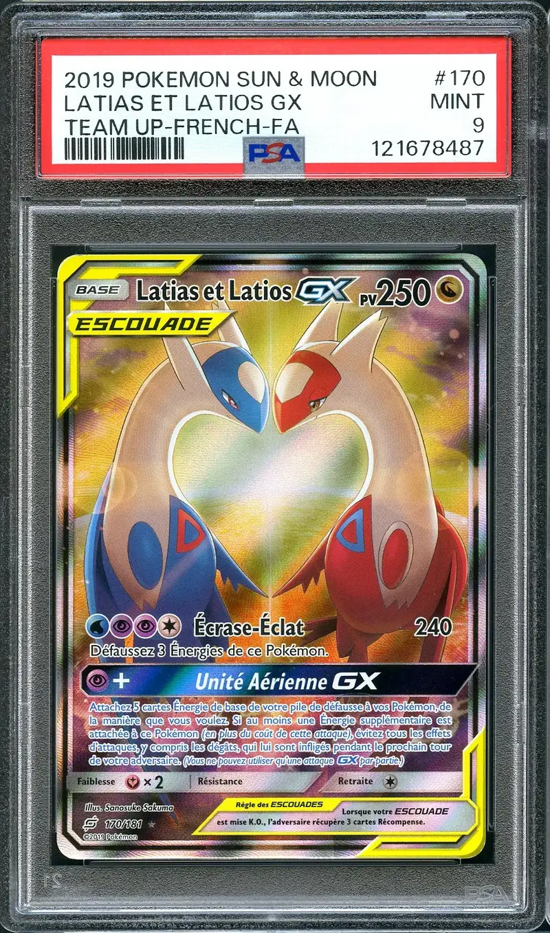 PSA 9 Latias et Latios Gx