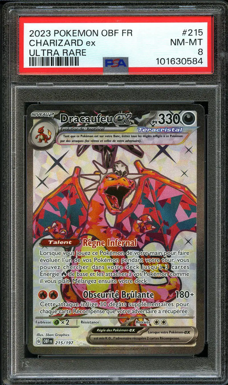PSA 8 Dracaufeu Ex