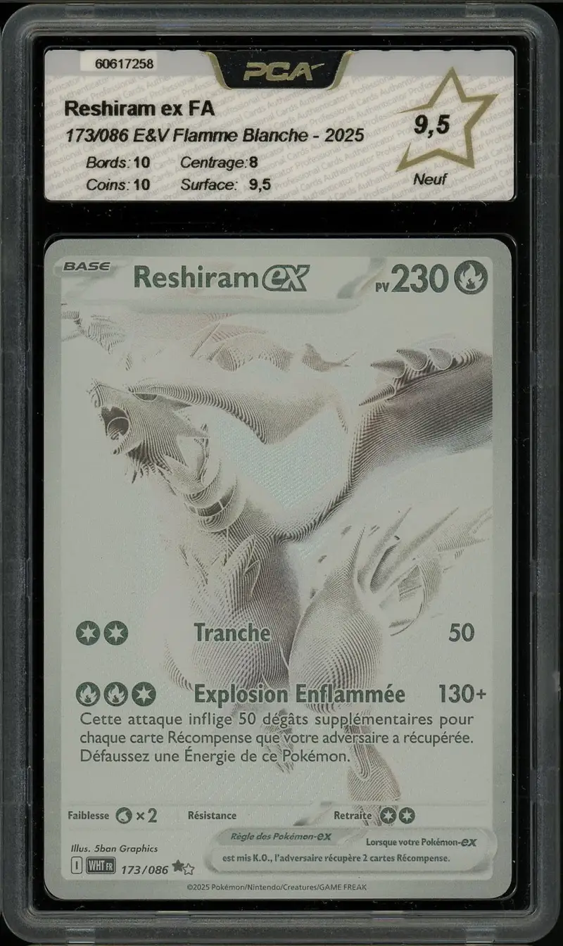 PCA 9.5 Reshiram Ex
