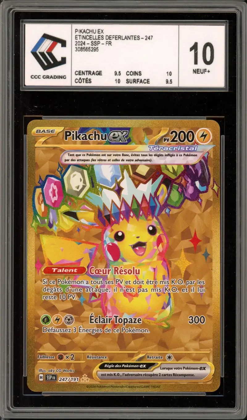 CCC 10 Pikachu Ex Gold