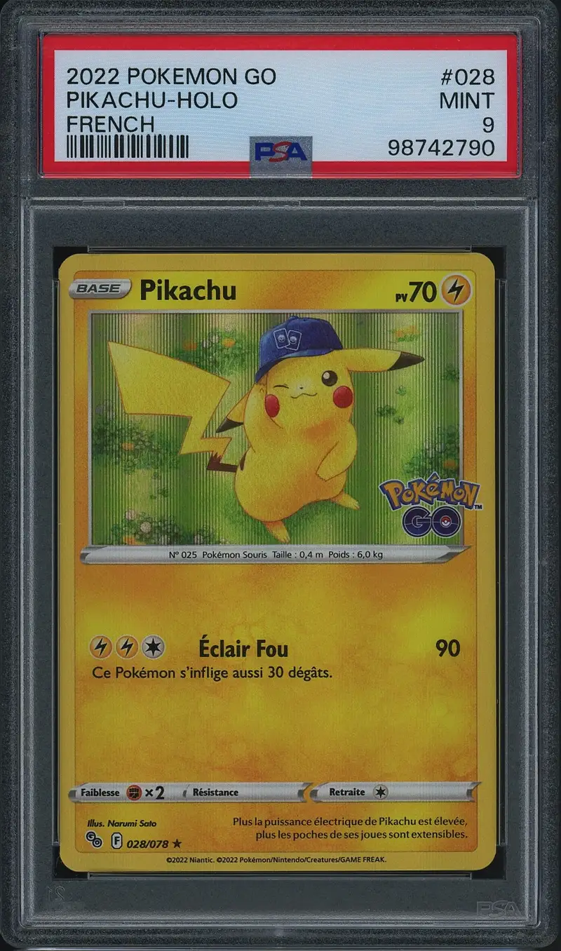 PSA 9 Pikachu Holo