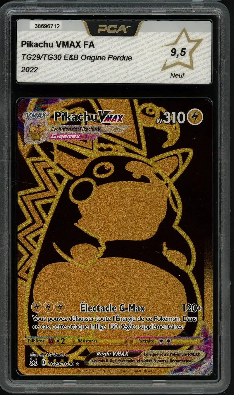 PCA 9.5 Pikachu VMax Gold