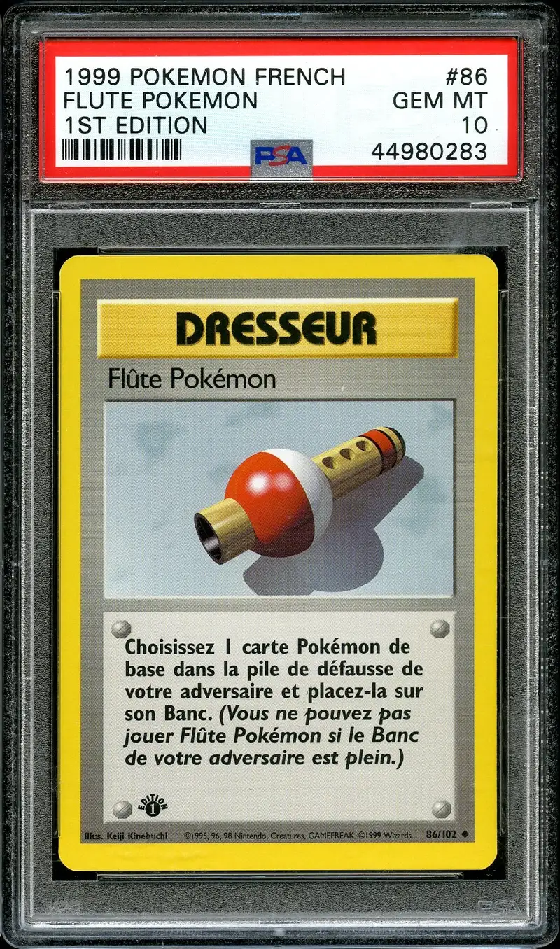 PSA 10 Flûte Pokémon
