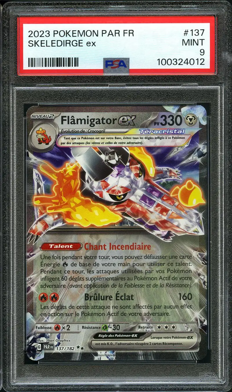 PSA 9 Flâmigator Ex