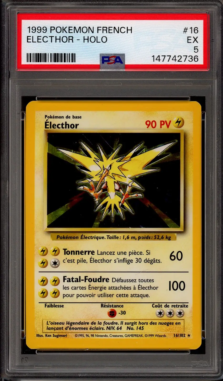 PSA 5 Electhor Holo