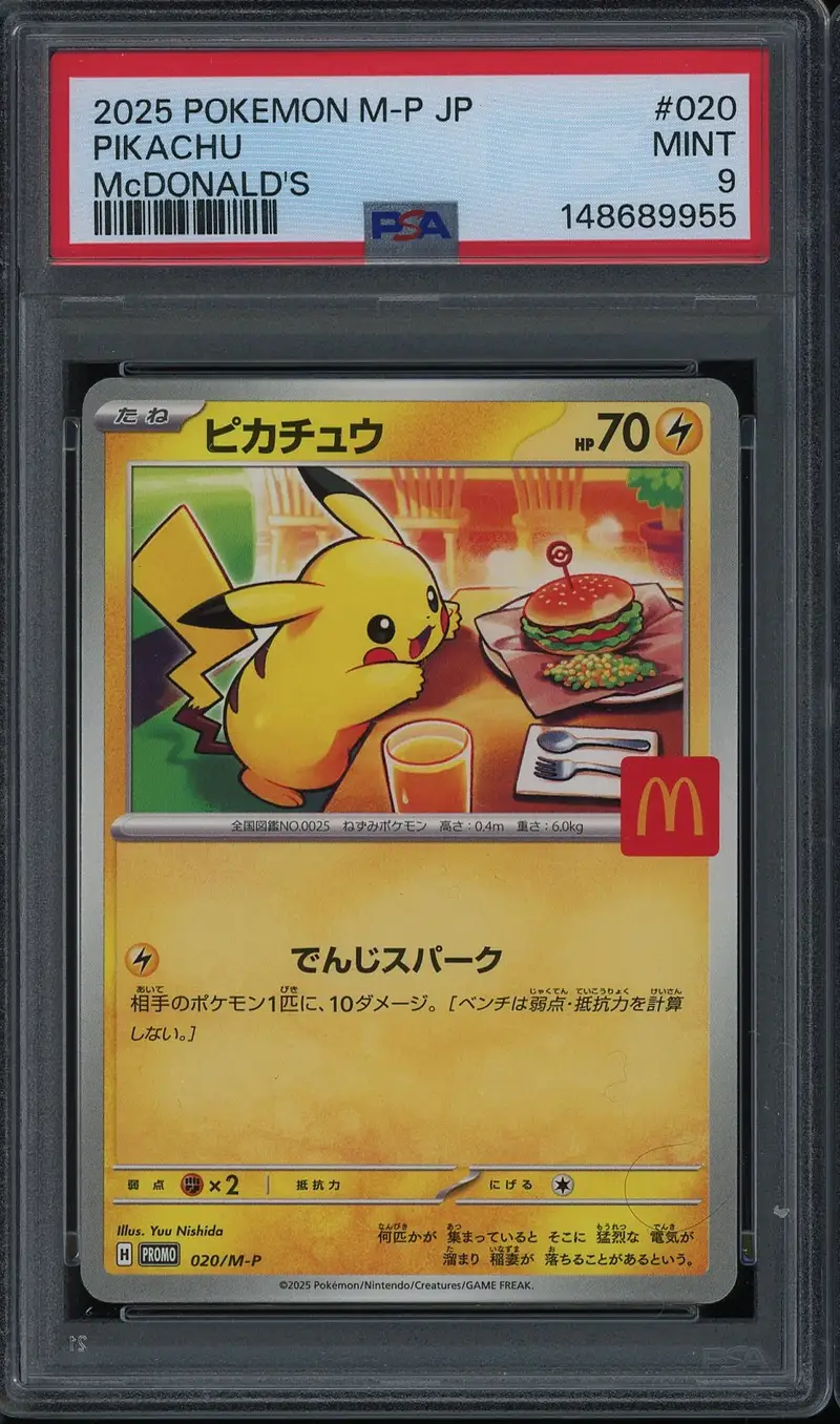PSA 9 Pikachu