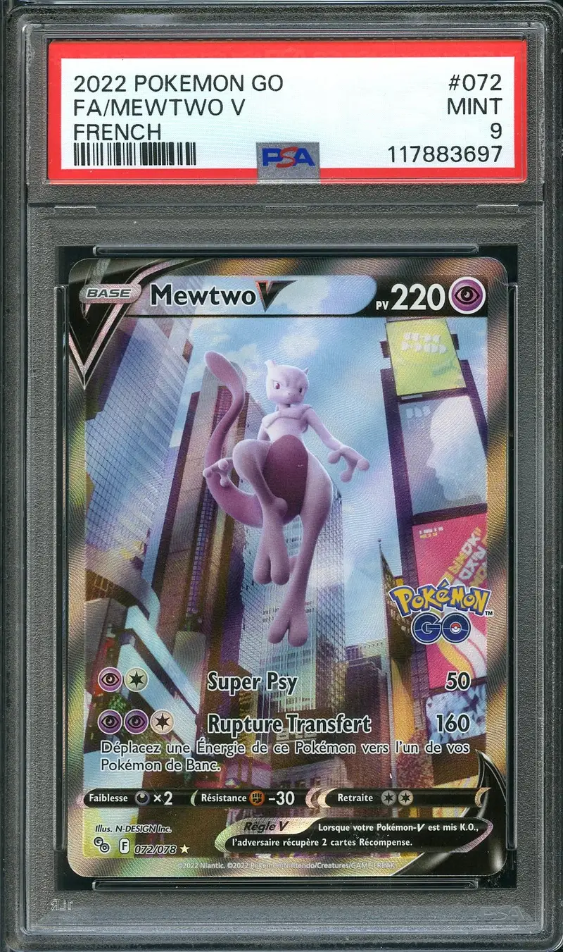 PSA 9 Mewtwo V