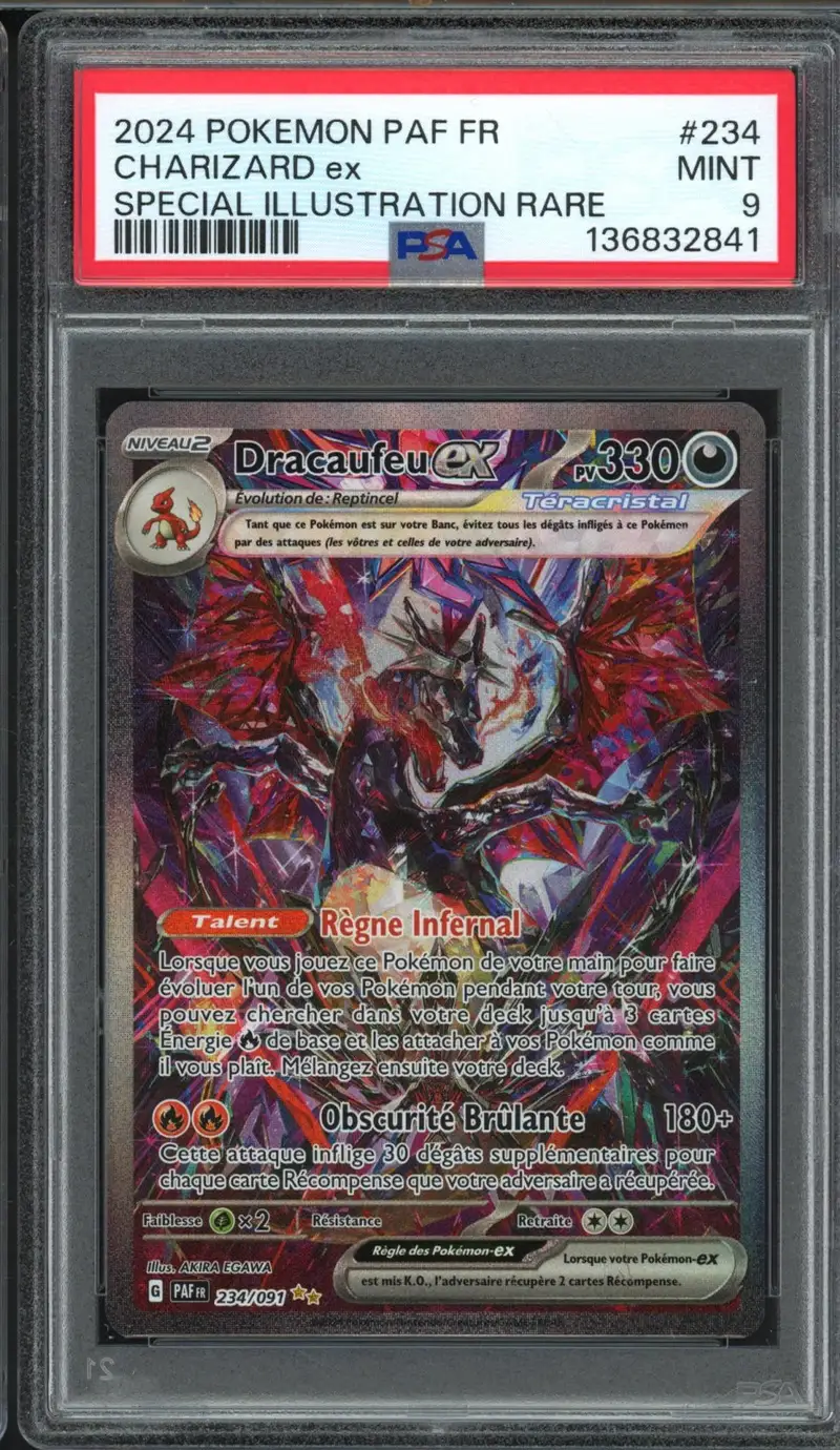 PSA 9 Dracaufeu Ex