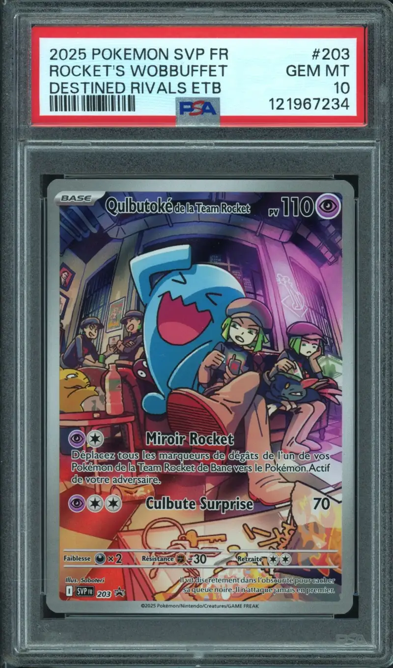 PSA 10 Qulbutoké De La Team Rocket