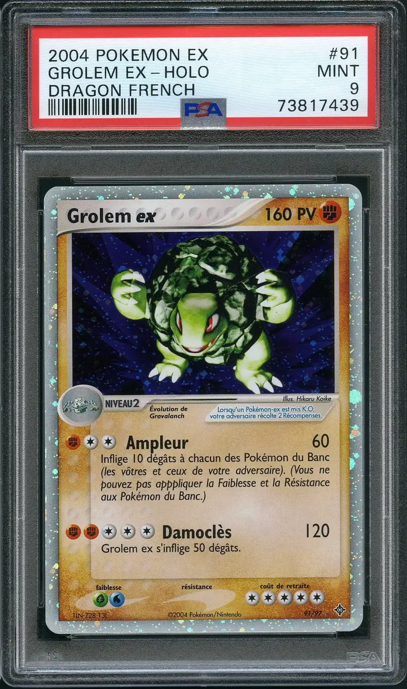 PSA 9 Grolem Ex