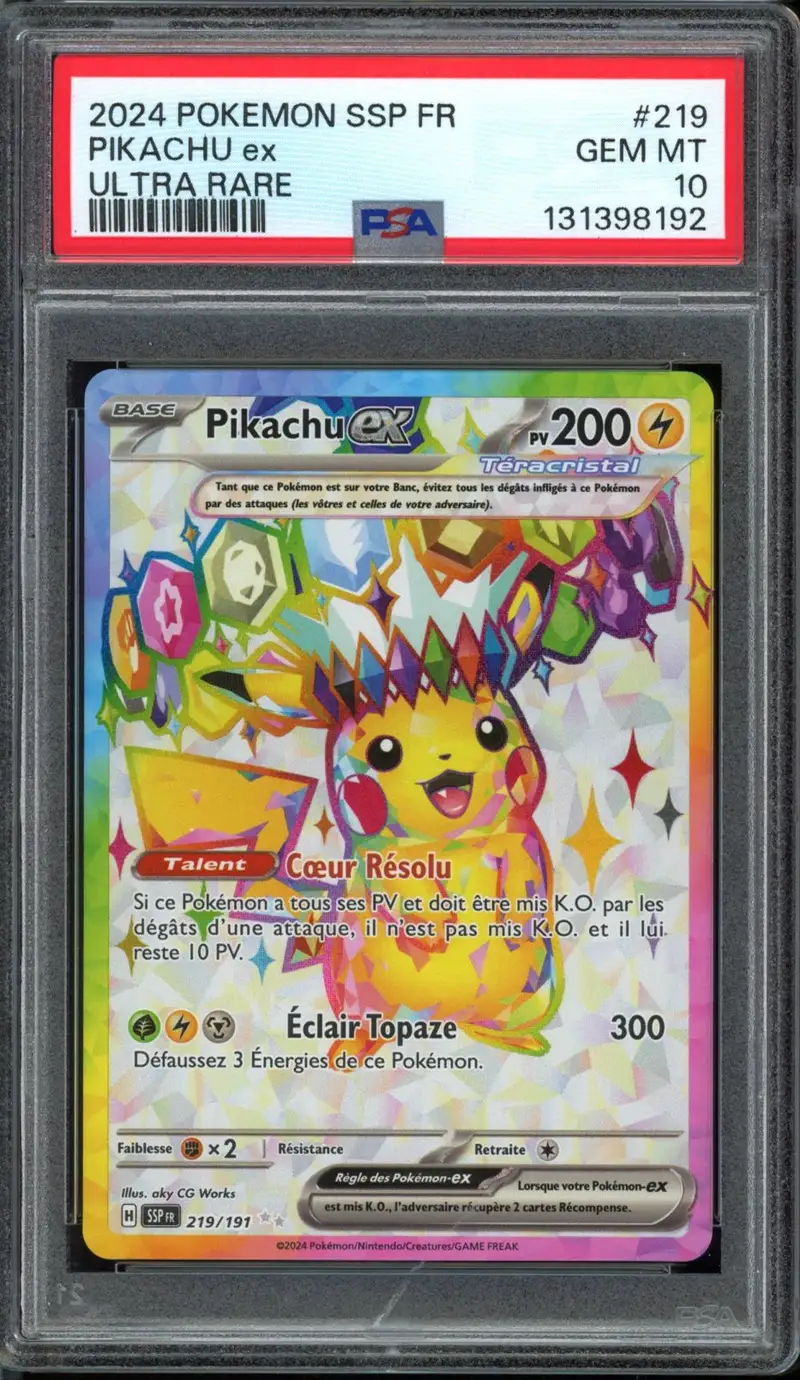 PSA 10 Pikachu Ex